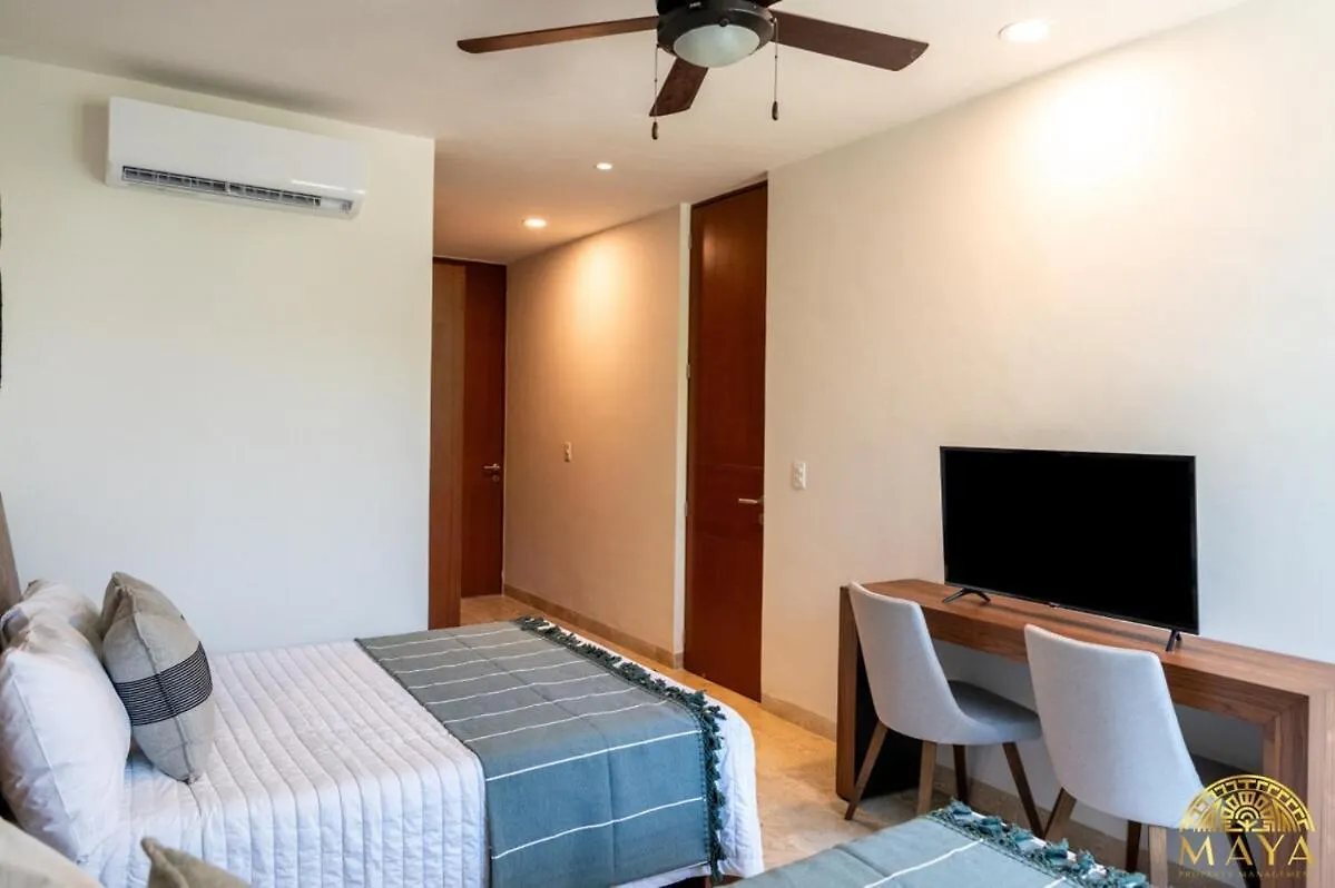 Nhoa 203A Lux 2Br Condo Pool View In Aldea Zama Tulum Daire